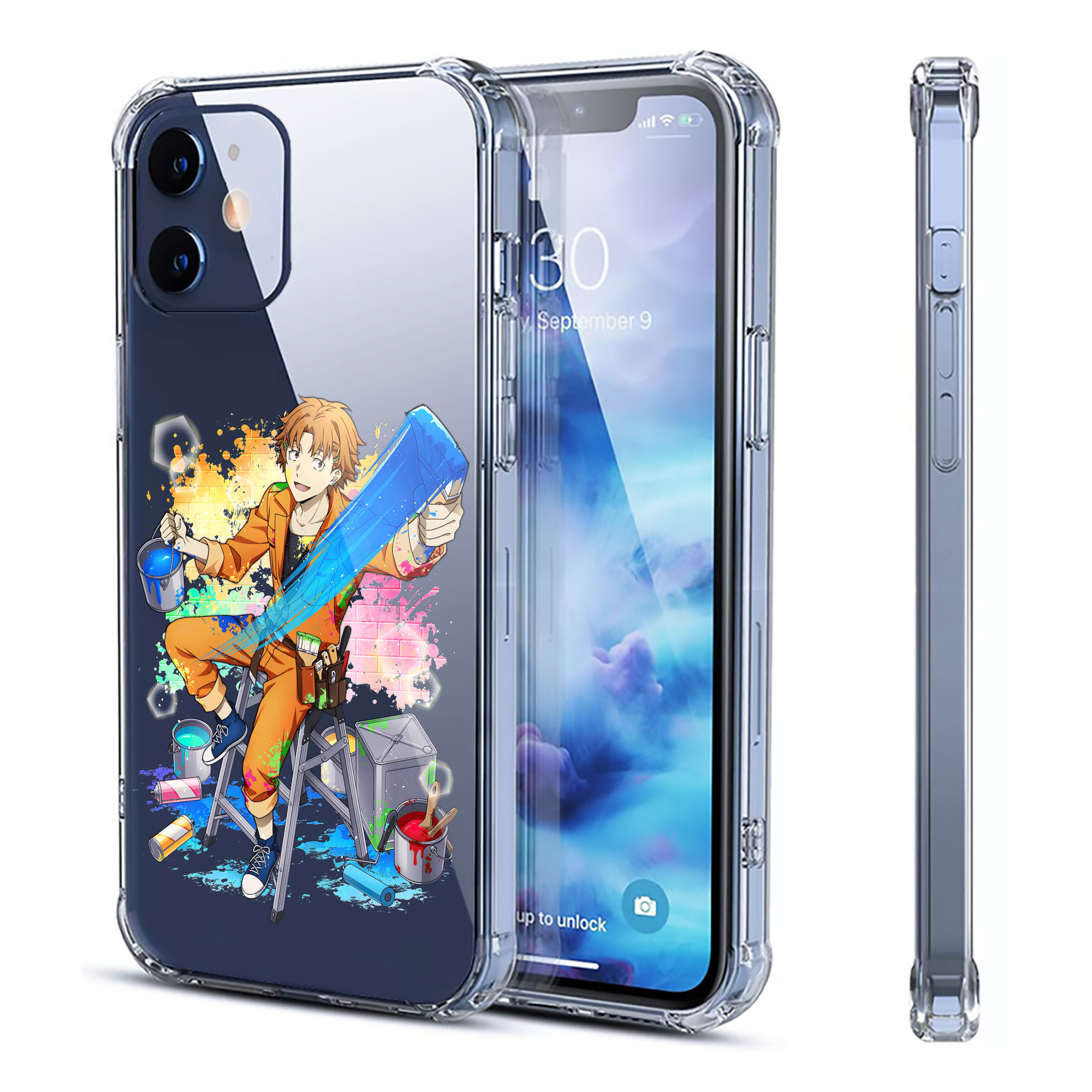 （画像用） 文豪ストレイドッグス Bungo Stray Dogs 【iPhone 12シリーズ対応】透明スマホケース（クリアソフトケース）